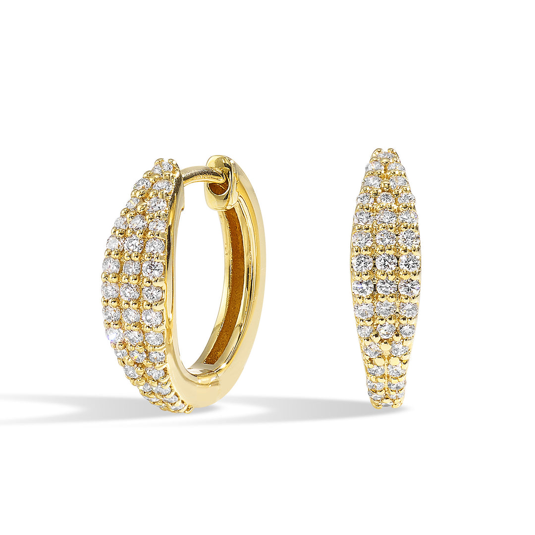 14Kt Yellow Gold Diamond 1/3Ctw Earring