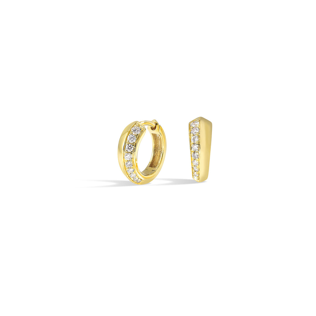 14Kt Yellow Gold Diamond 1/5Ctw Earring