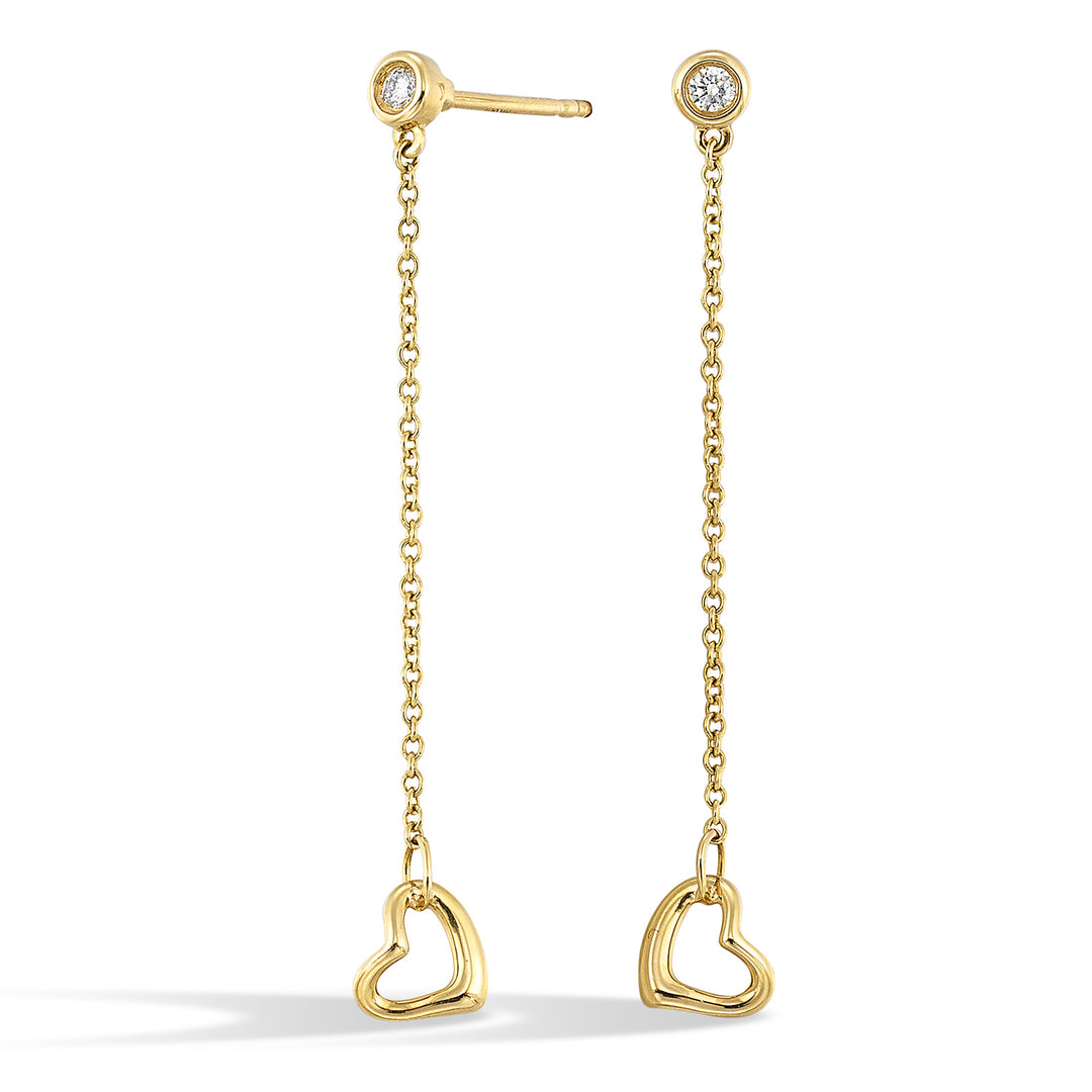 14Kt Yellow Gold Diamond 1/20Ctw Earring
