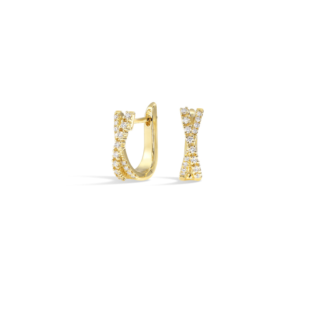 14Kt Yellow Gold Diamond 1/4Ctw Earring