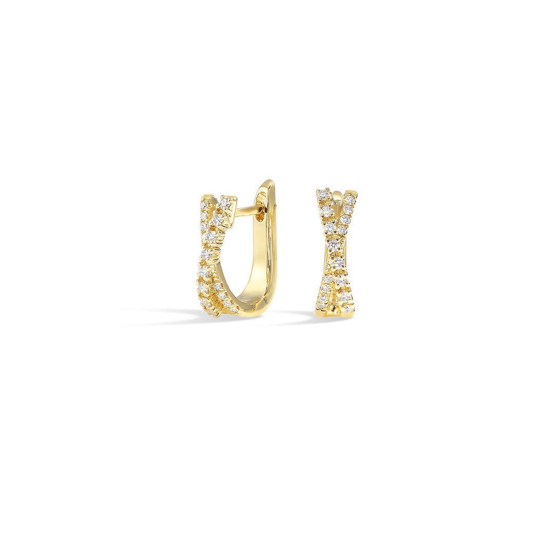 14Kt Yellow Gold Diamond 1/4Ctw Earring