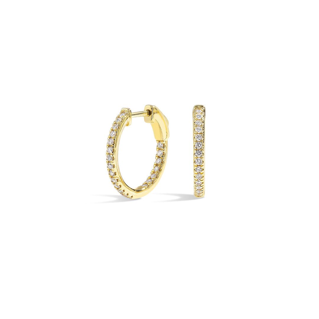 14Kt Yellow Gold Diamond 1/3Ctw Earring