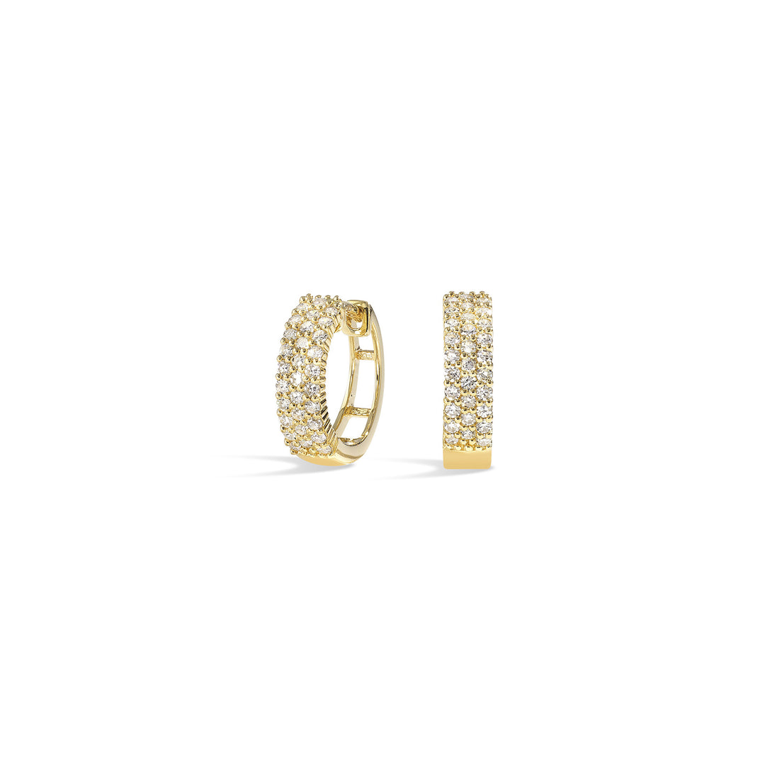 14Kt Yellow Gold Diamond 3/8Ctw Earring