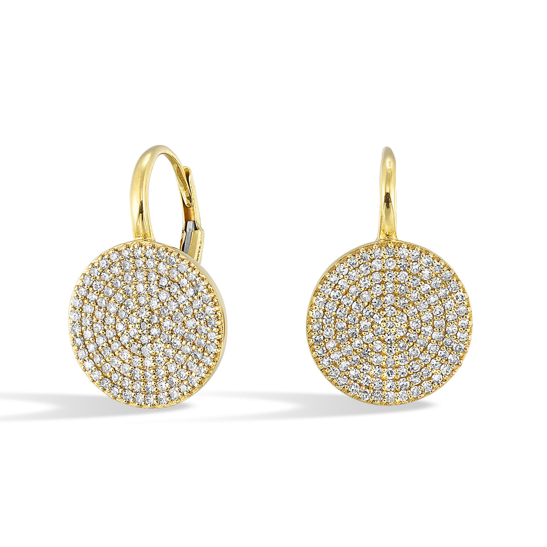 14Kt Yellow Gold Diamond 3/4Ctw Earring