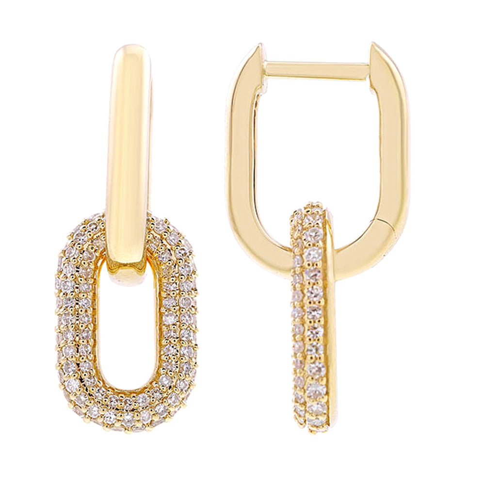 14Kt Yellow Gold Diamond 1/2Ctw Earring