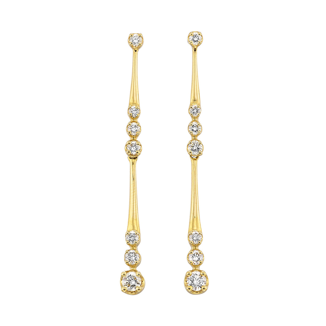 14Kt Yellow Gold Diamond 1/2Ctw Earring