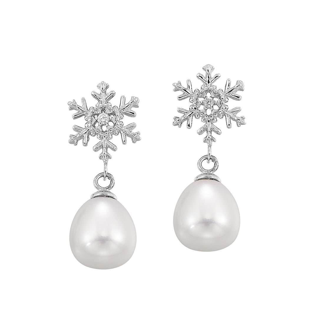 Silver Pearl Earring
