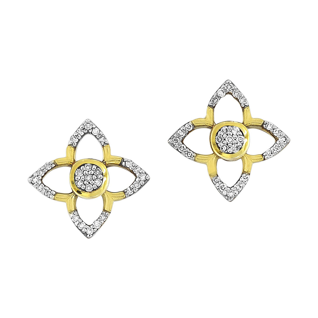 10Kt Yellow Gold Diamond 1/15Ctw Earring