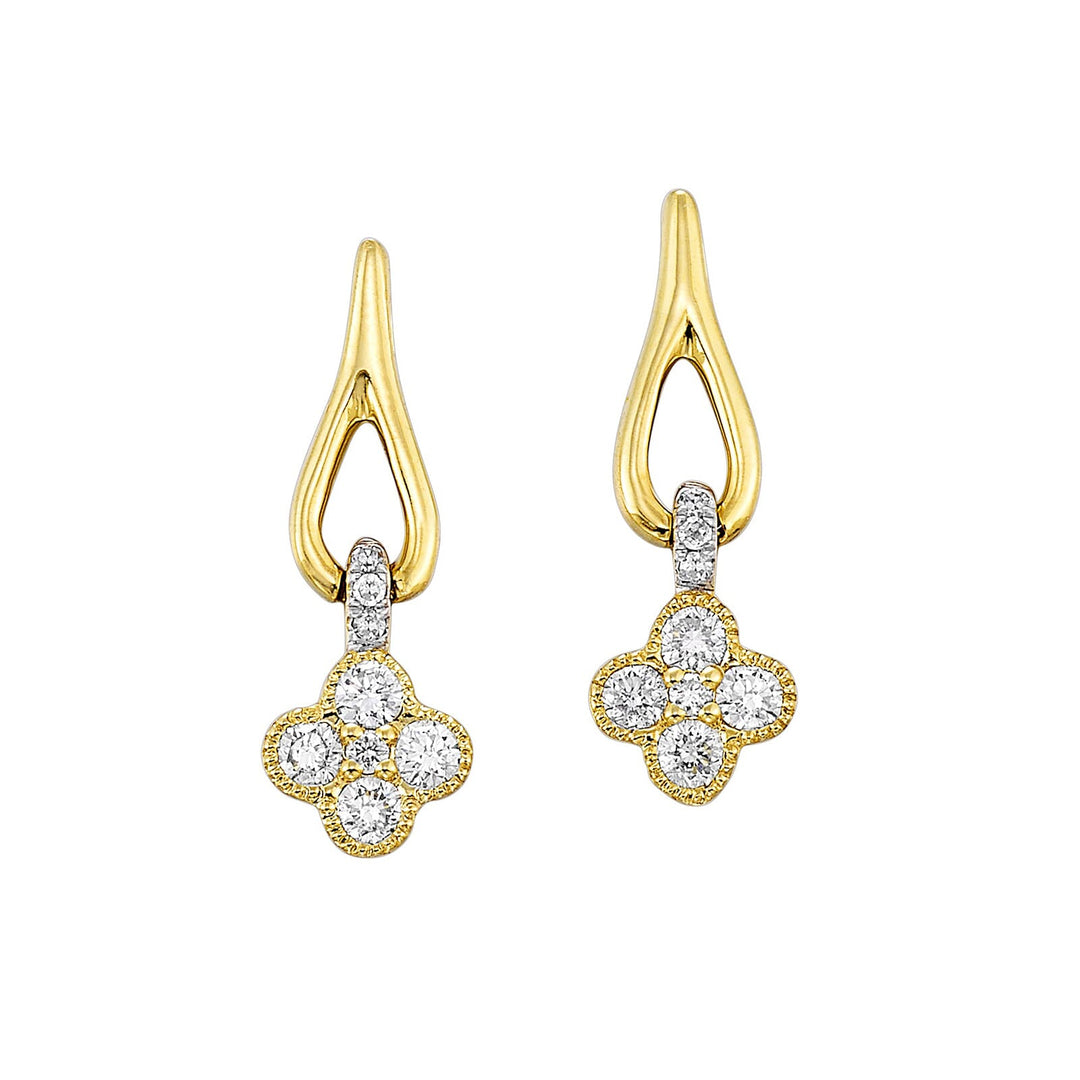10Kt Yellow Gold Diamond 1/3Ctw Earring