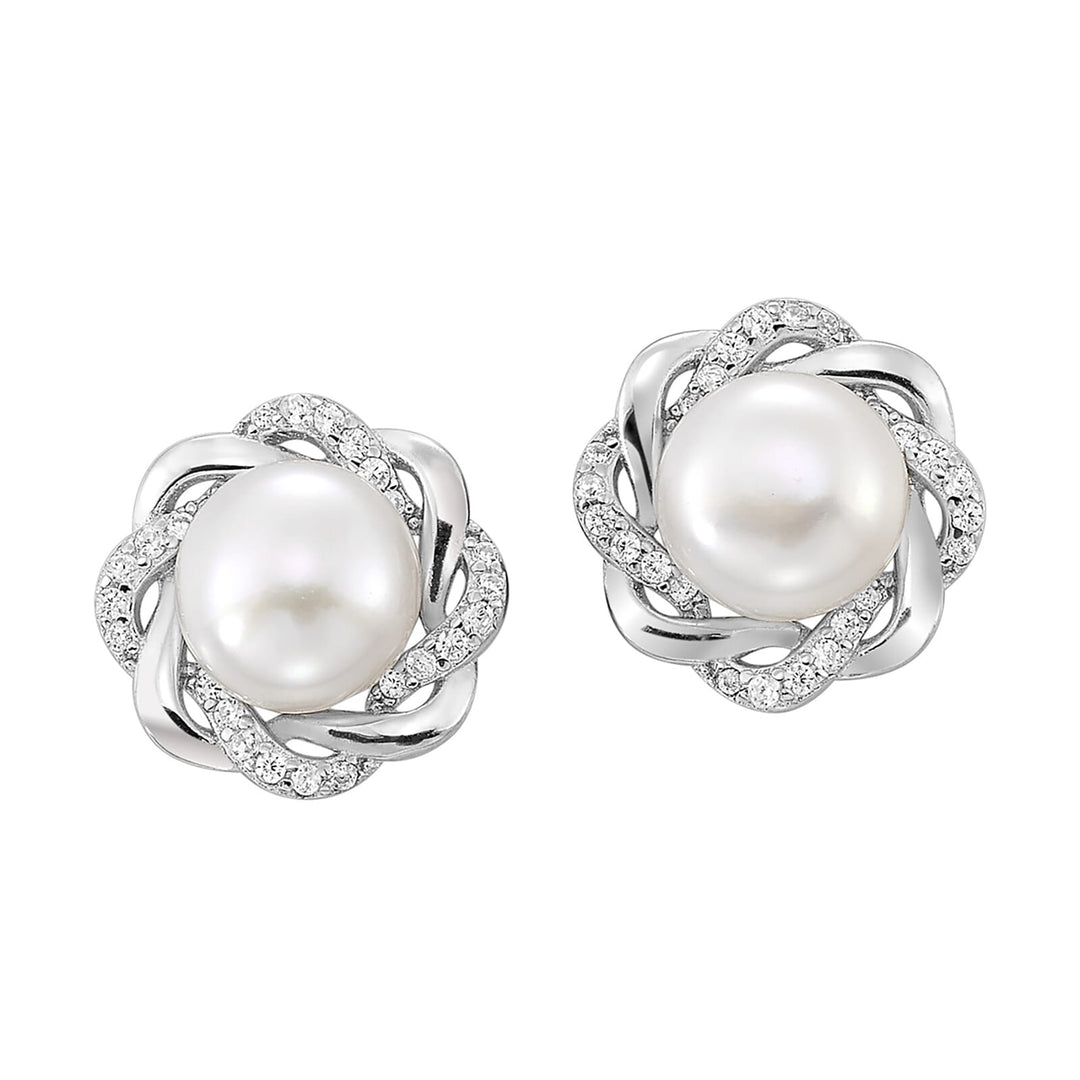Silver Pearl Earring