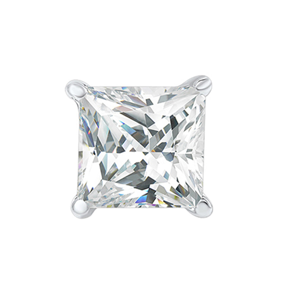 14Kt White Gold Diamond 1Ctw Single Earring
