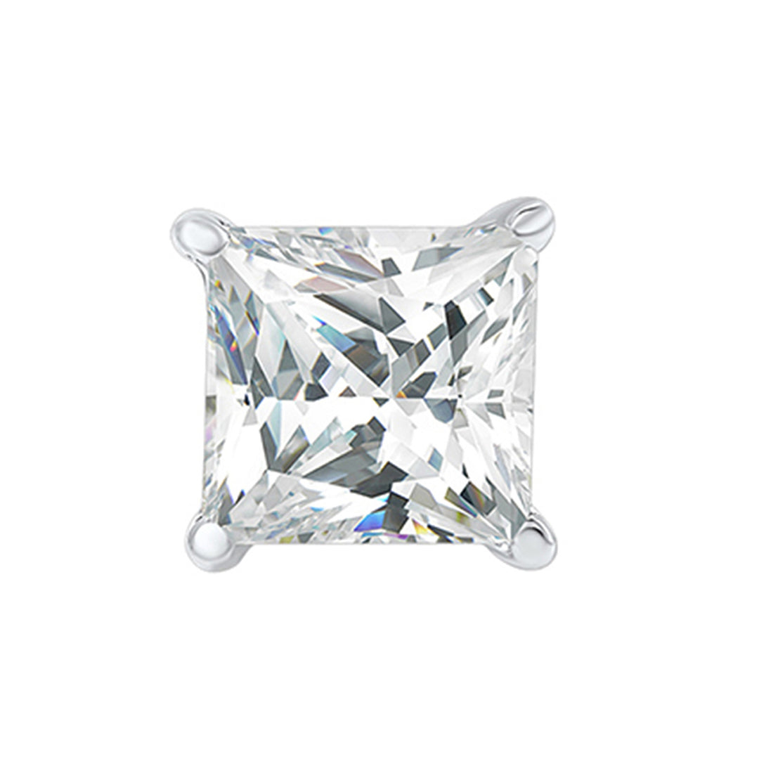 14Kt White Gold Diamond 1/2Ctw Single Earring
