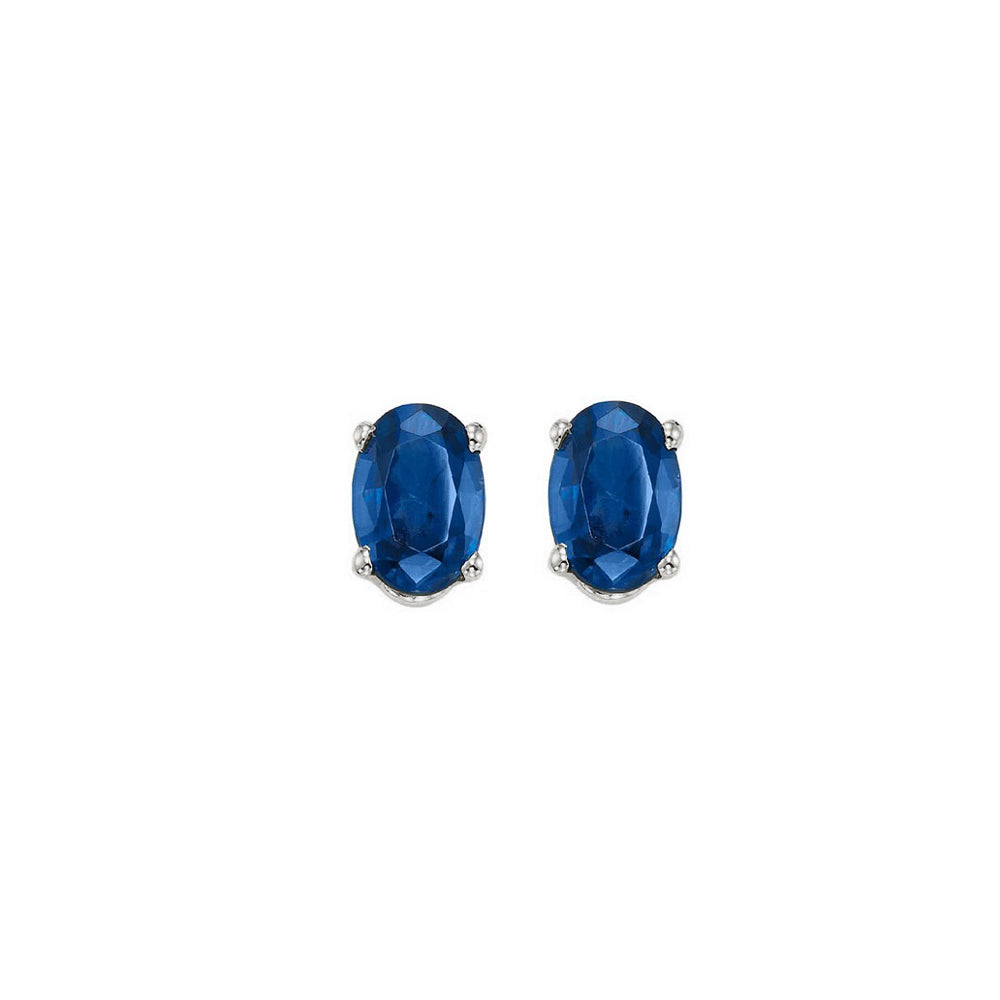 14Kt White Gold & Sapphire 1/2Ctw Earring