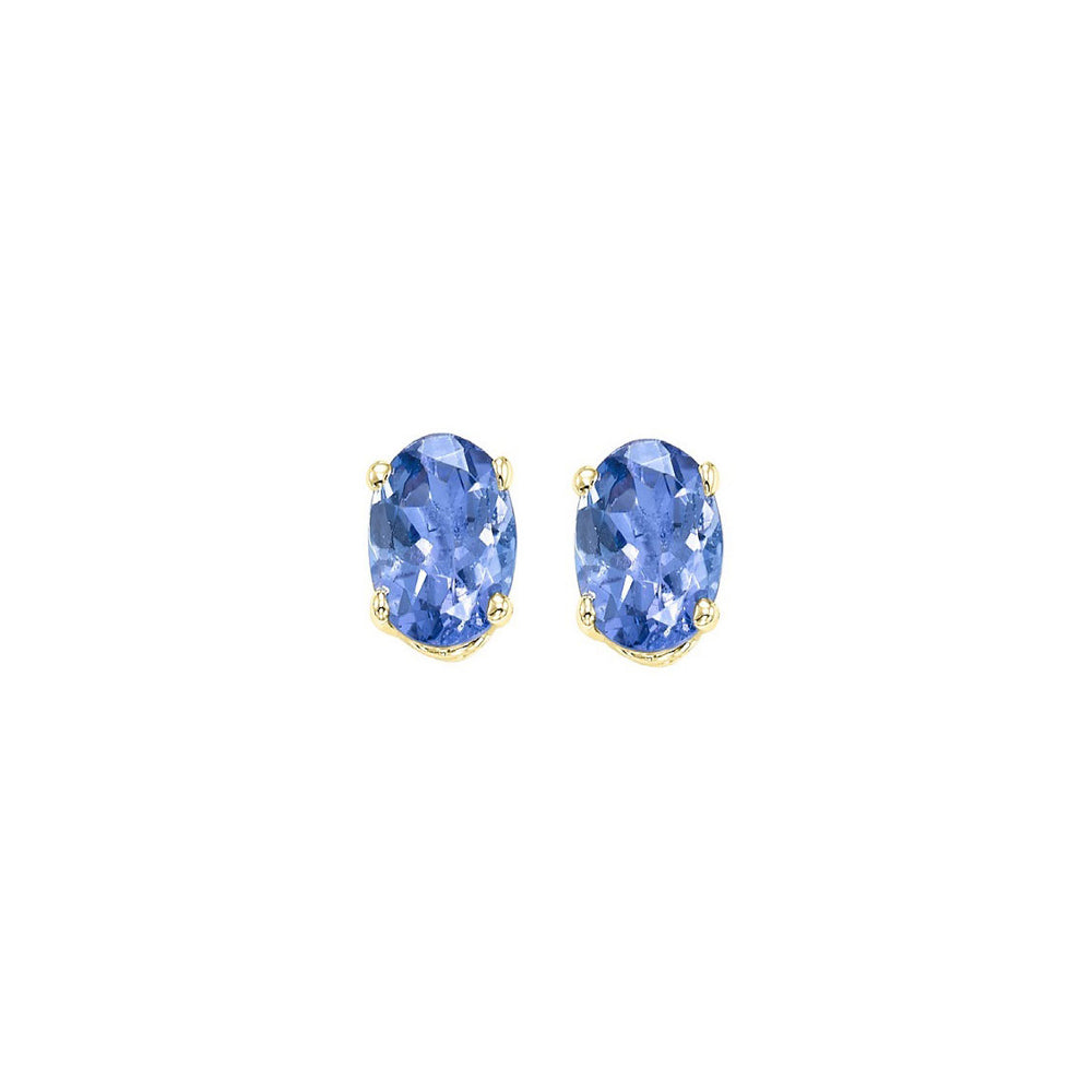 14Kt Yellow Gold Tanzanite 3/4Ctw Earring