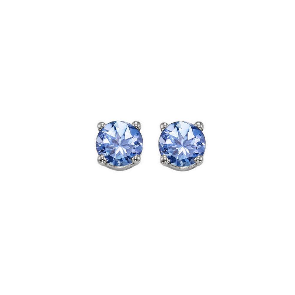 14Kt White Gold Tanzanite 1Ctw Earring