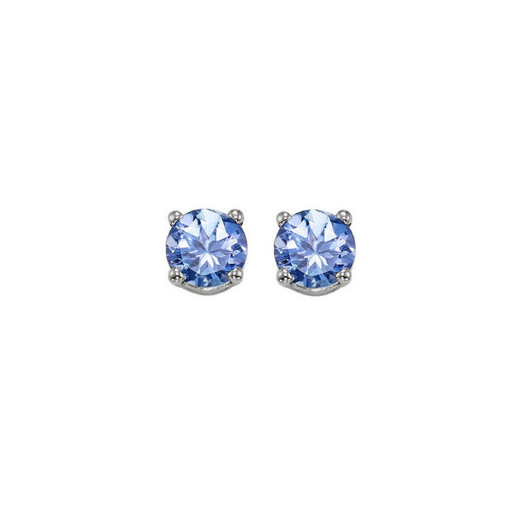 14Kt White Gold Tanzanite 1Ctw Earring