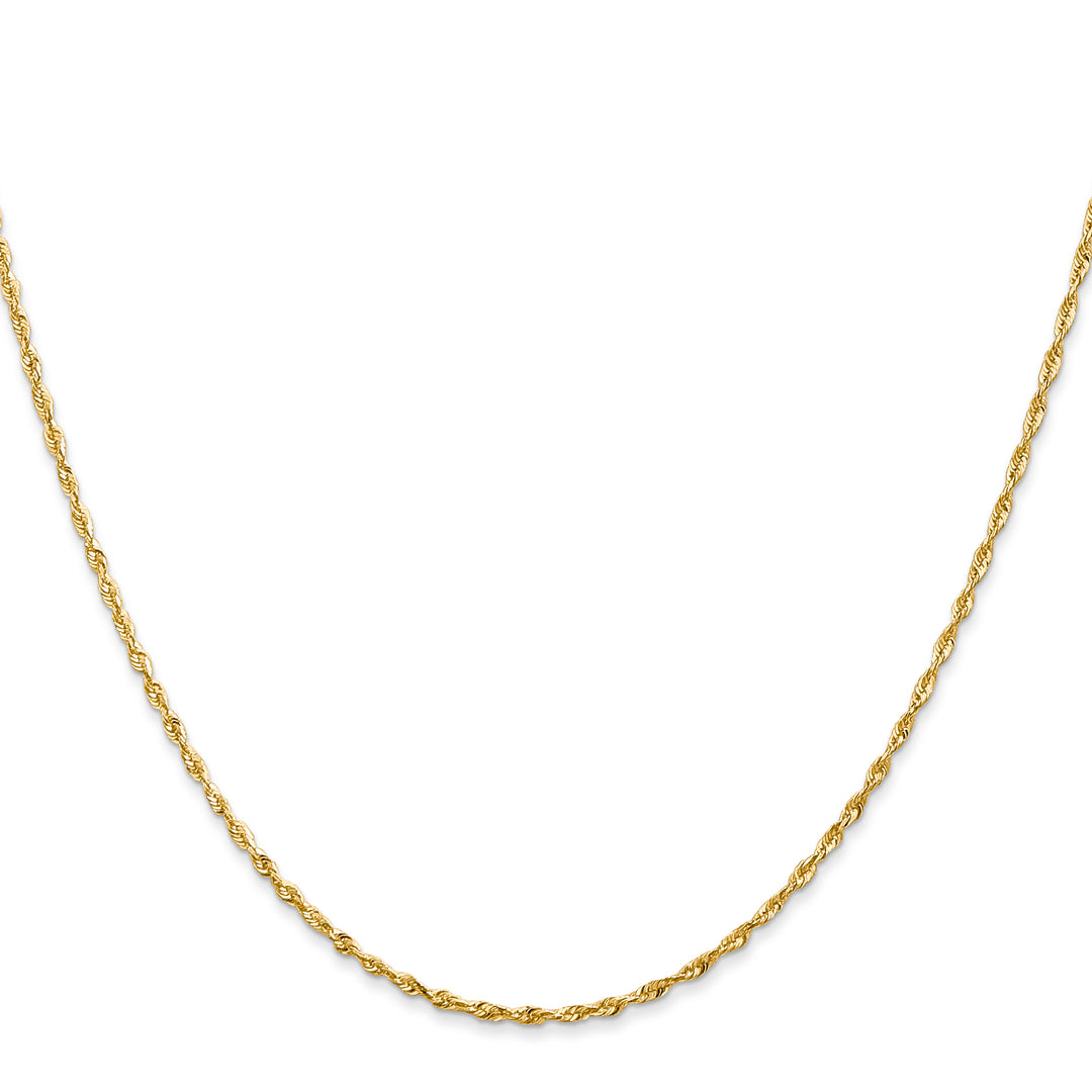 14k 1.5mm Ultra D/C Lightweight Rope Chain