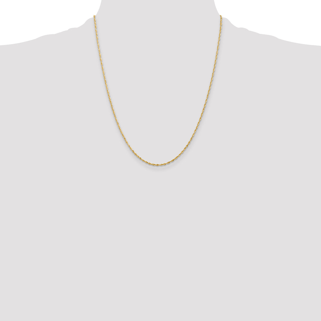 14k 1.5mm Ultra D/C Lightweight Rope Chain