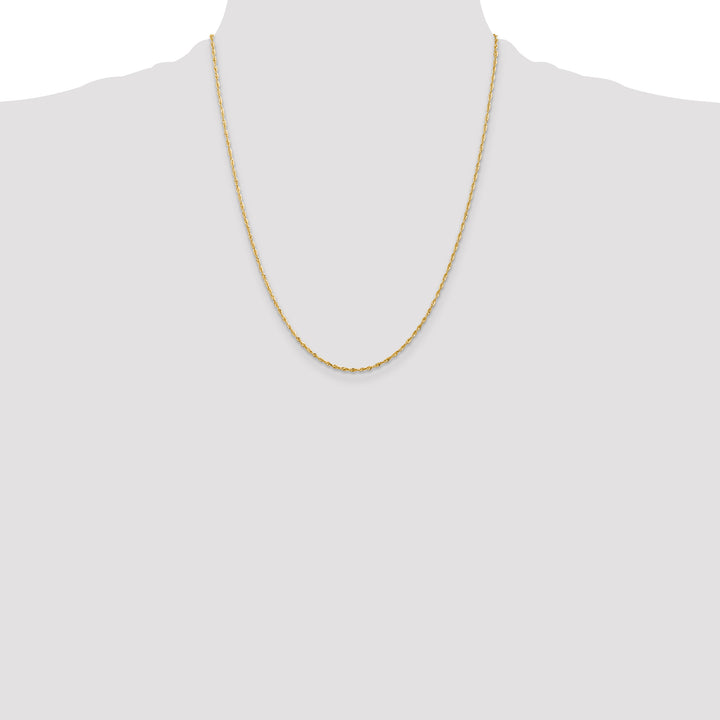 14k 1.5mm Ultra D/C Lightweight Rope Chain