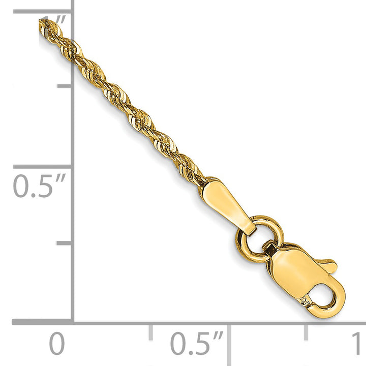 14k 1.5mm Ultra D/C Lightweight Rope Chain
