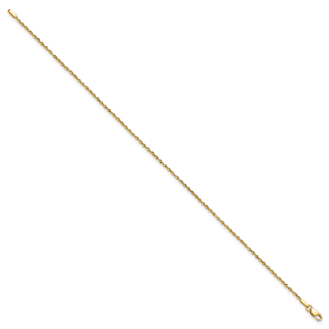 14k 1.5mm Ultra D/C Lightweight Rope Chain