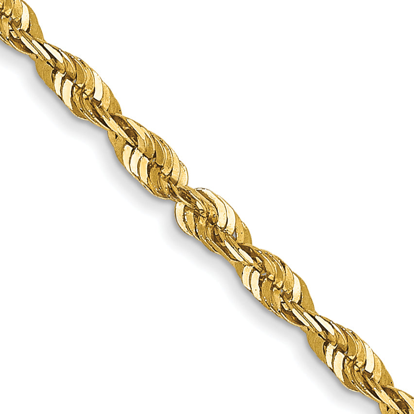 14k 1.8mm Ultra D/C Lightweight Rope Chain