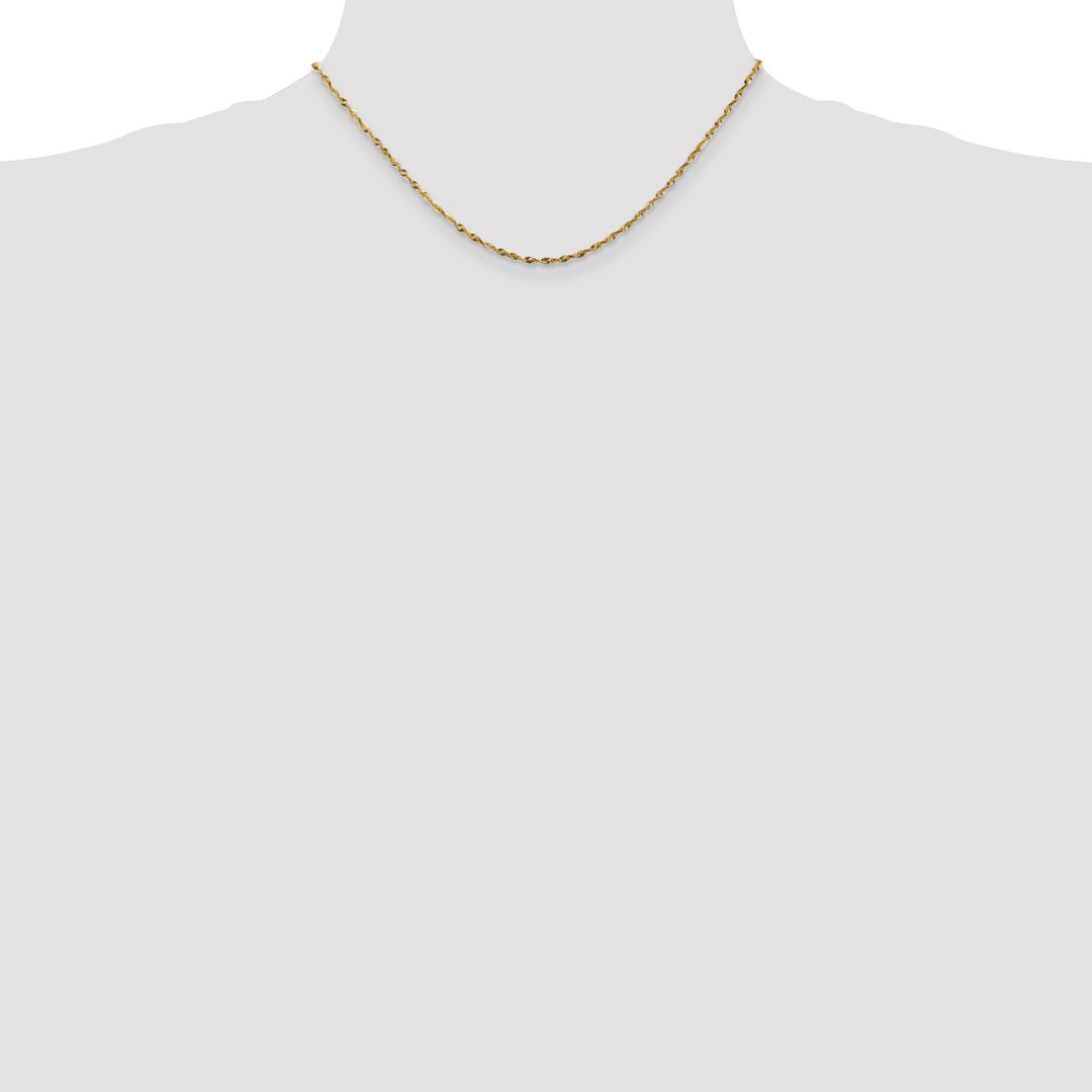14k 1.8mm Ultra D/C Lightweight Rope Chain