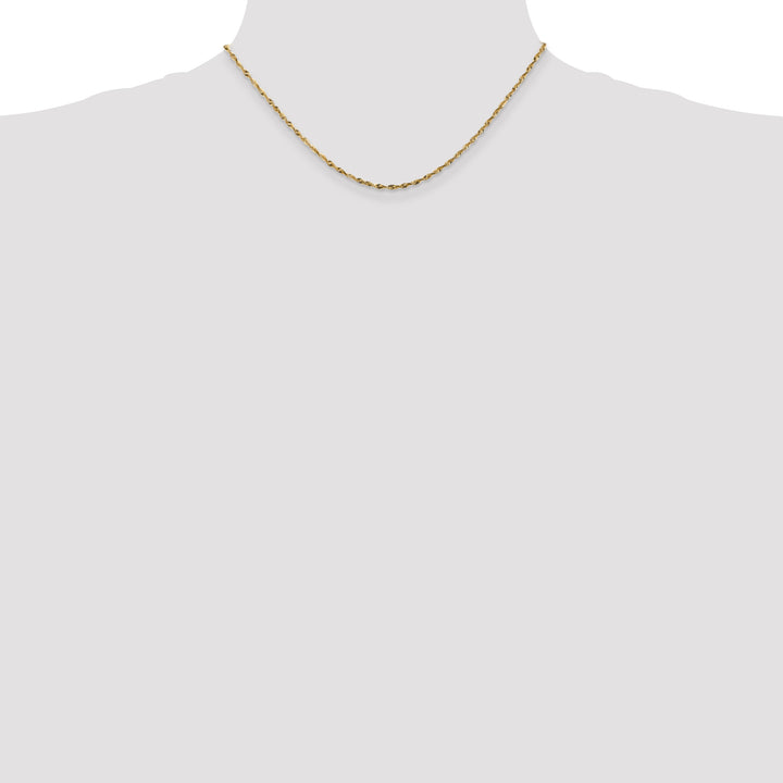14k 1.8mm Ultra D/C Lightweight Rope Chain