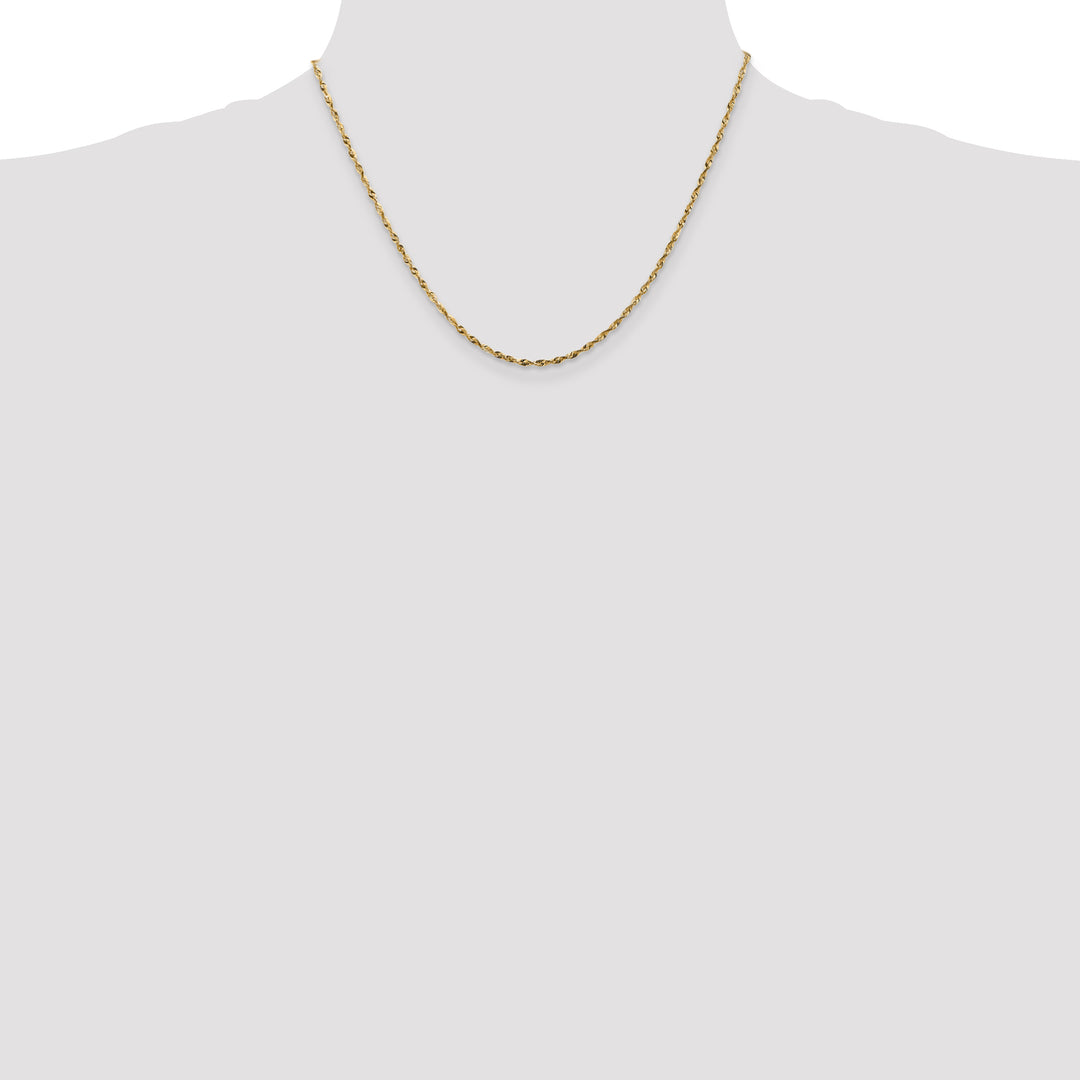 14k 1.8mm Ultra D/C Lightweight Rope Chain