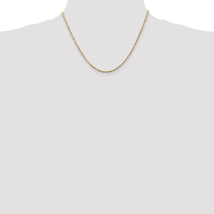 14k 1.8mm Ultra D/C Lightweight Rope Chain