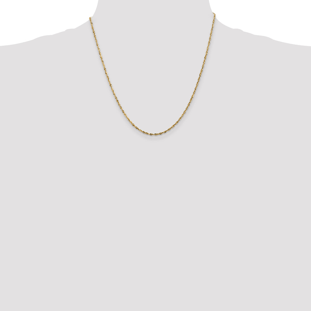14k 1.8mm Ultra D/C Lightweight Rope Chain