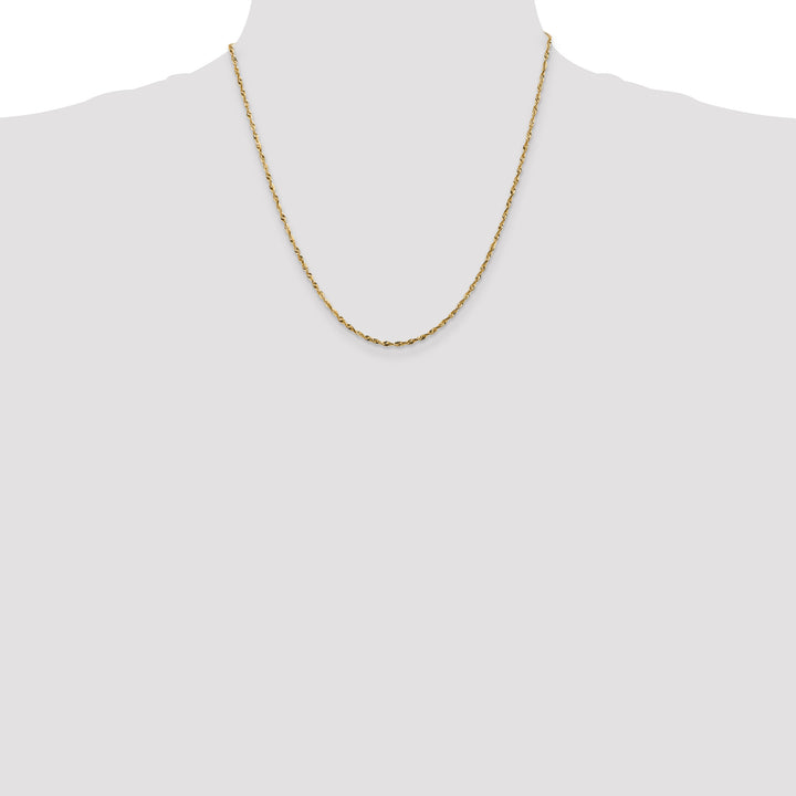 14k 1.8mm Ultra D/C Lightweight Rope Chain