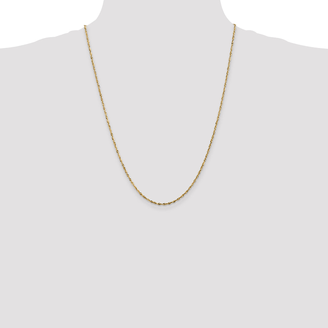 14k 1.8mm Ultra D/C Lightweight Rope Chain