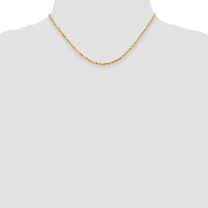14k 2.0mm Ultra D/C Lightweight Rope Chain