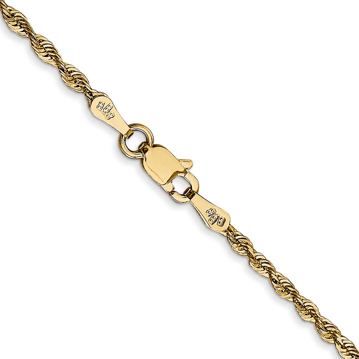 14k 2.0mm Ultra D/C Lightweight Rope Chain