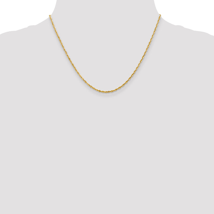 14k 2.0mm Ultra D/C Lightweight Rope Chain