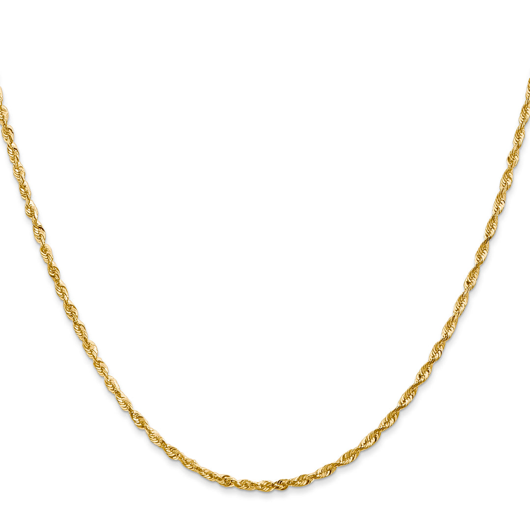 14k 2.0mm Ultra D/C Lightweight Rope Chain