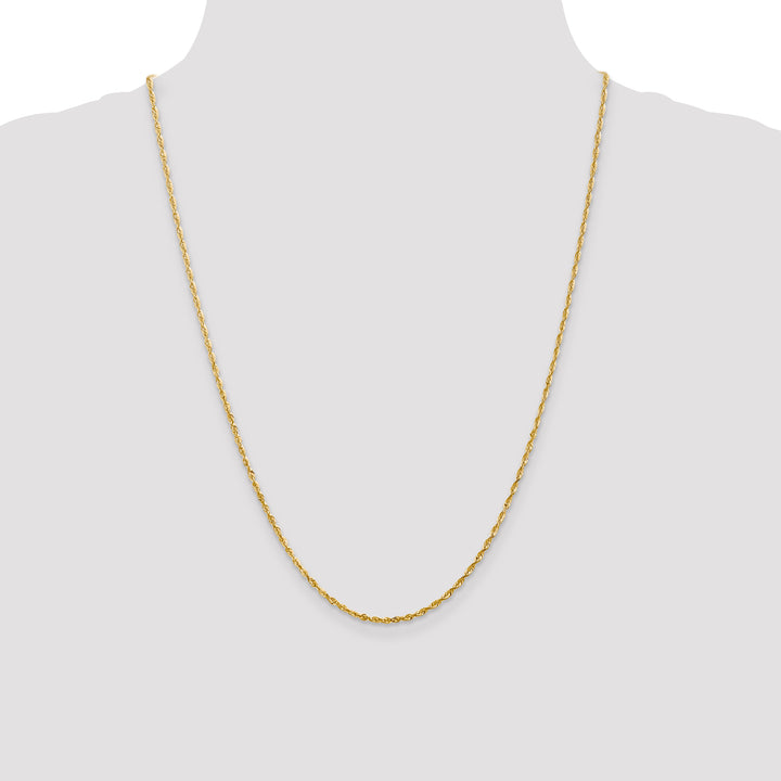 14k 2.0mm Ultra D/C Lightweight Rope Chain