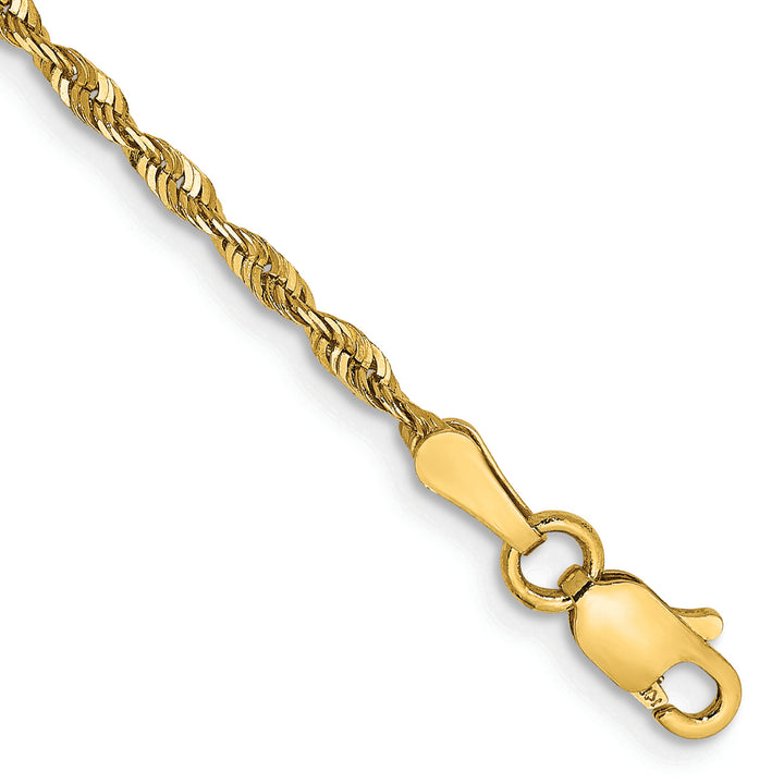 14k 2.0mm Ultra D/C Lightweight Rope Chain