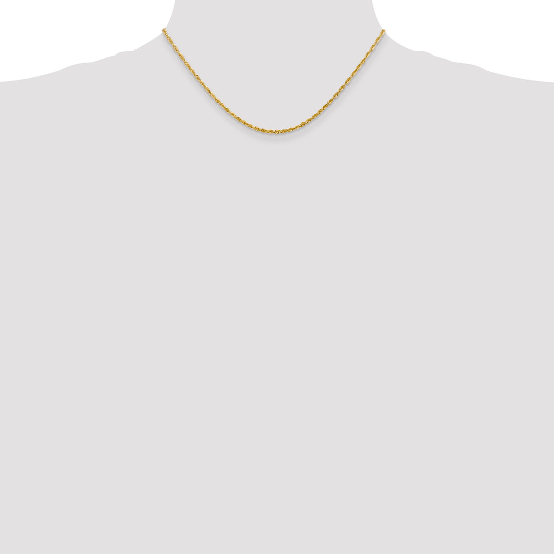 14k 2.25mm Ultra D/C Lightweight Rope Chain