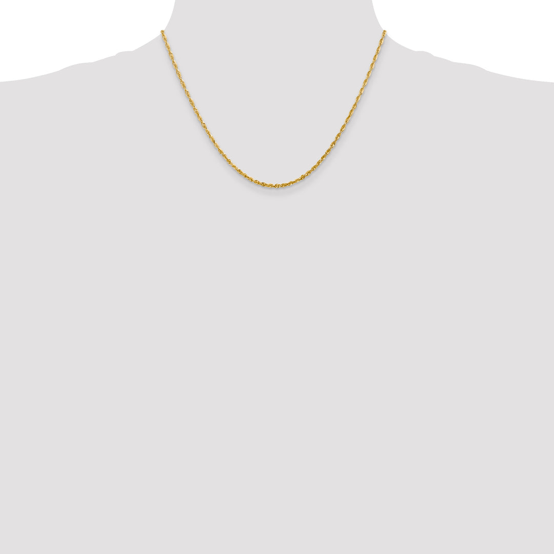 14k 2.25mm Ultra D/C Lightweight Rope Chain