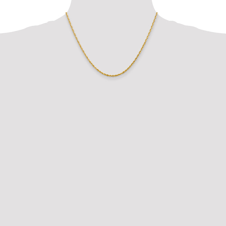 14k 2.25mm Ultra D/C Lightweight Rope Chain