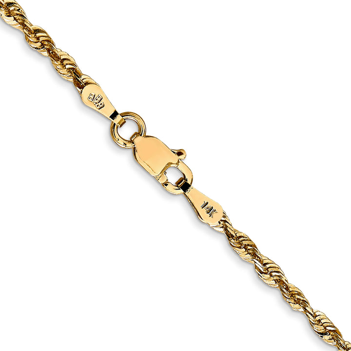 14k 2.25mm Ultra D/C Lightweight Rope Chain
