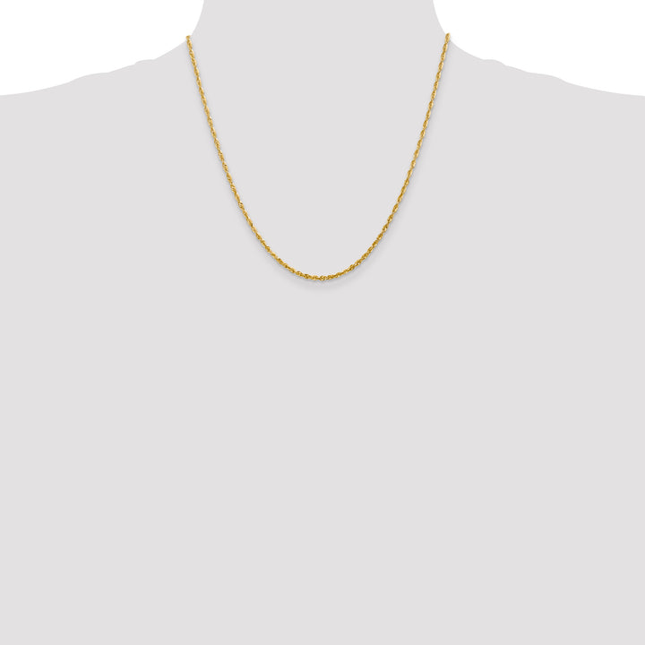 14k 2.25mm Ultra D/C Lightweight Rope Chain