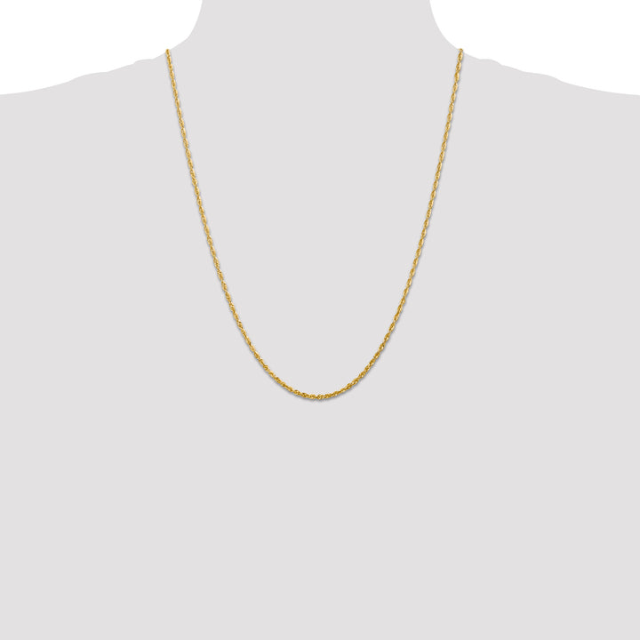 14k 2.25mm Ultra D/C Lightweight Rope Chain