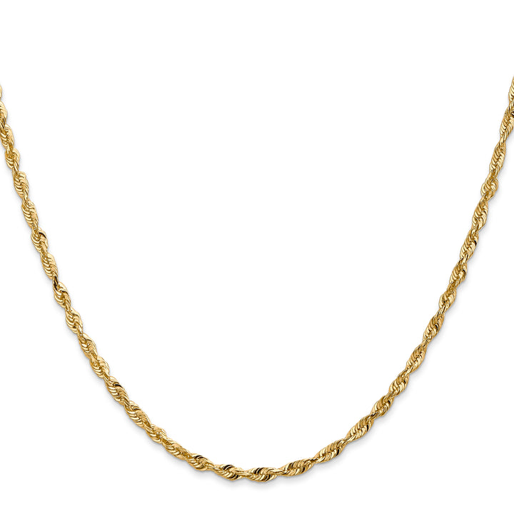14k 2.5mm Ultra D/C Lightweight Rope Chain