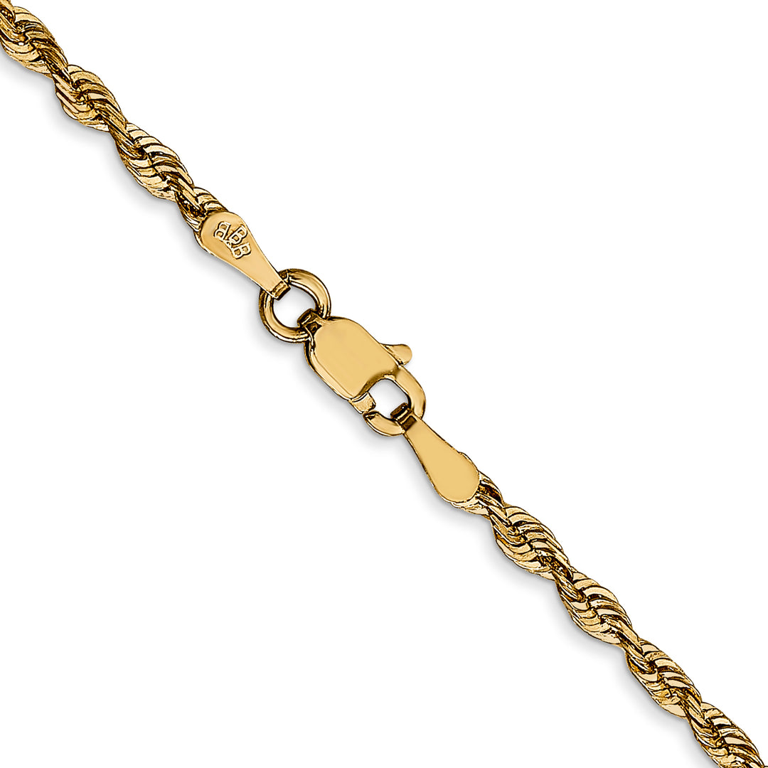 14k 2.5mm Ultra D/C Lightweight Rope Chain