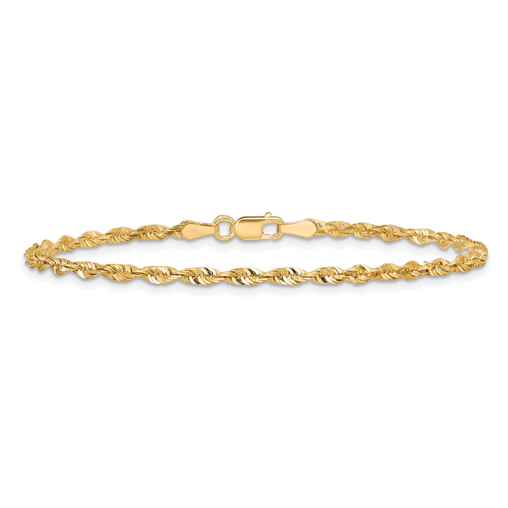 14k 2.5mm Ultra D/C Lightweight Rope Chain