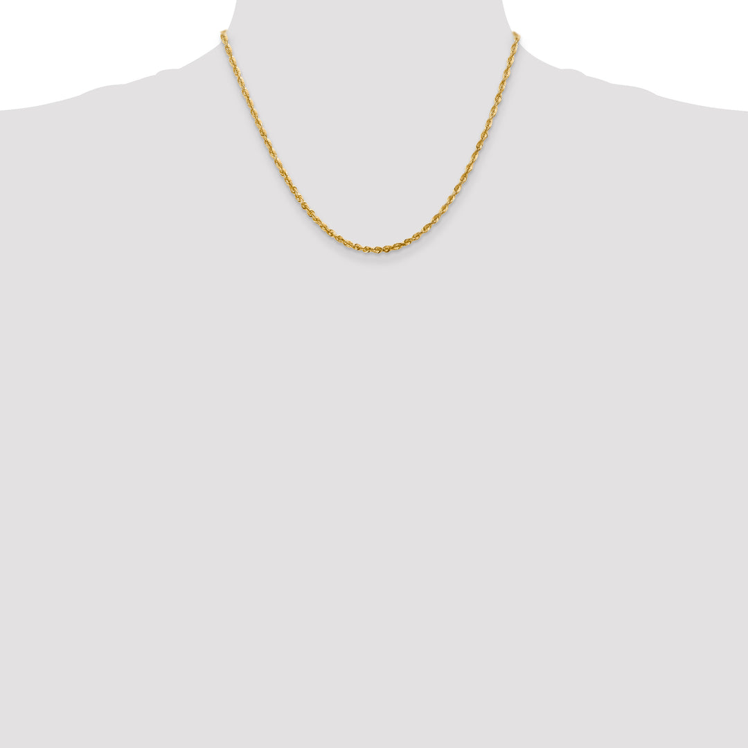 14k 2.75mm Ultra D/C Lightweight Rope Chain