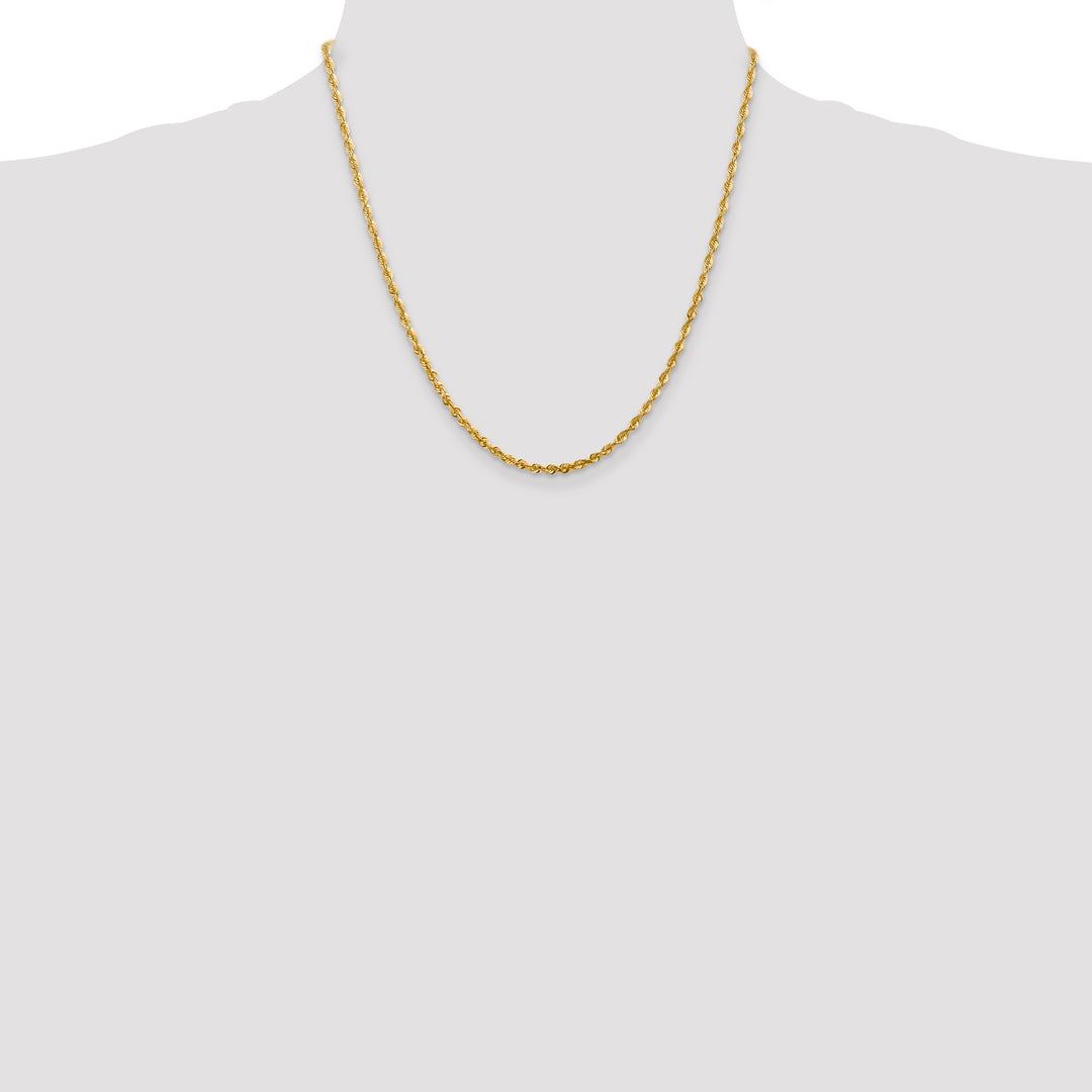 14k 2.75mm Ultra D/C Lightweight Rope Chain